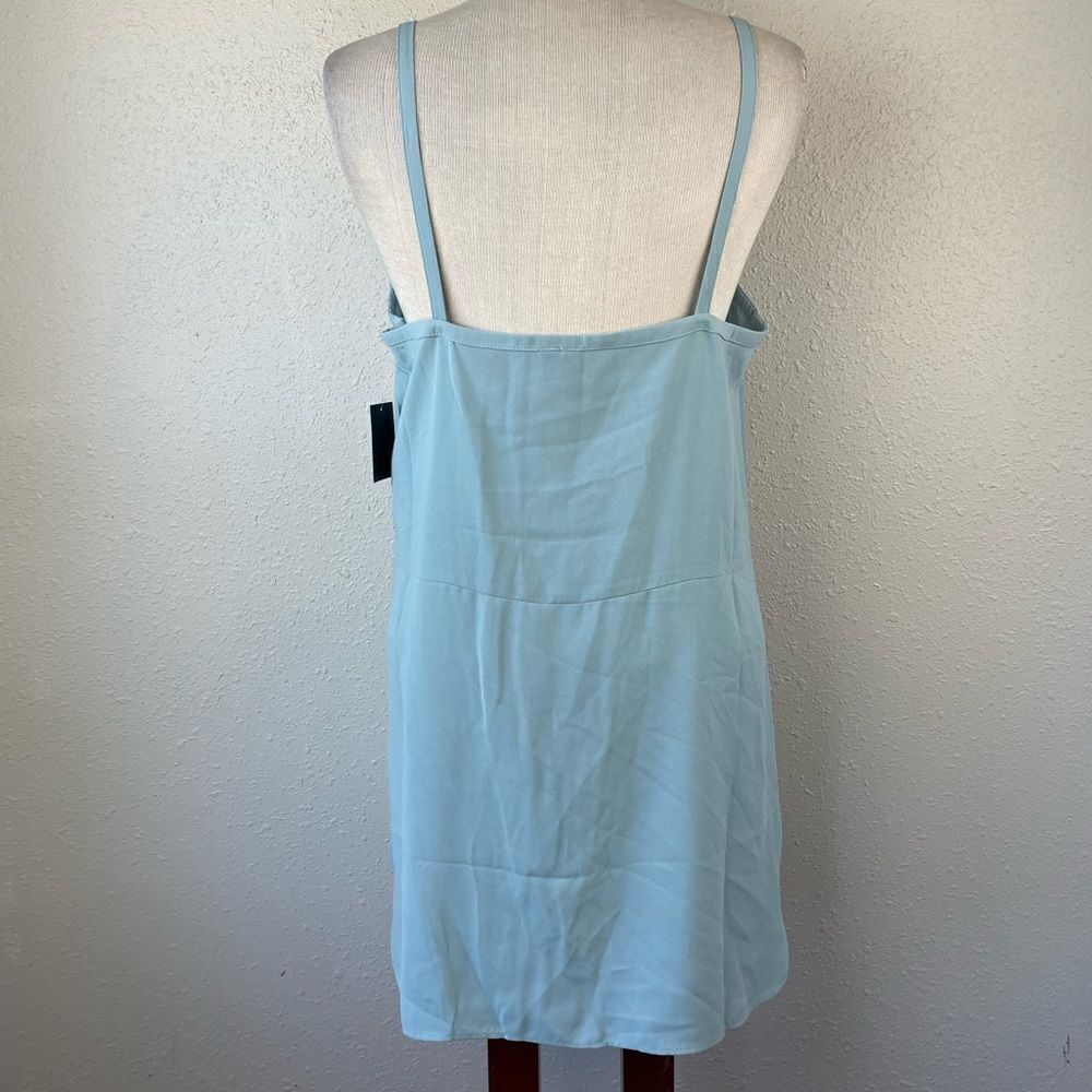 NWT Valette Light Blue Tank Top Blouse Size L - Picture 5 of 7